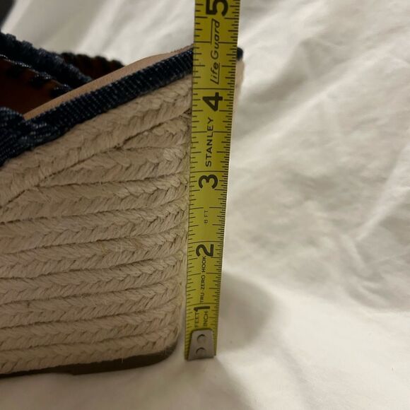 NWOT Ruff Hewn Denim Wedge Style Heel Clog Slip On Summer 9.5 never worn - Picture 5 of 11